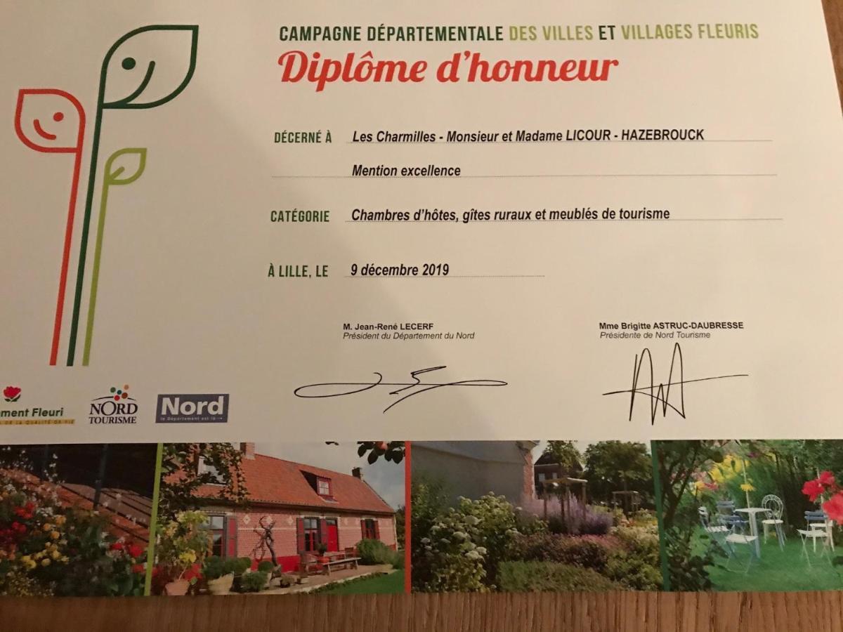Les Charmilles Bed & Breakfast Hazebrouck Exterior foto